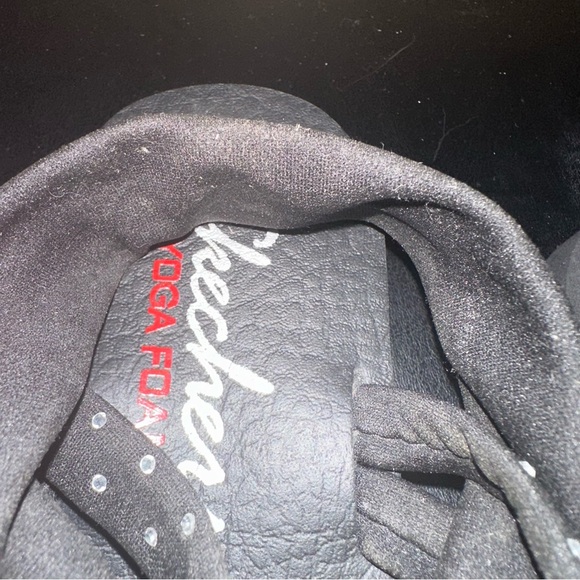 Skechers Women's Size 8 Yoga Foam Flip Flops Black Thong Ankle Strap Sandals - Picture 8 of 11